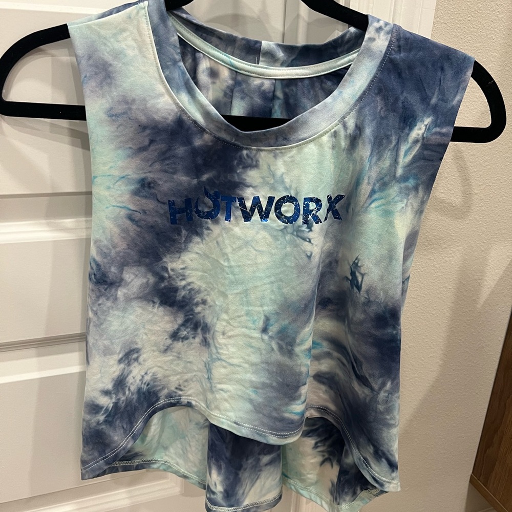 Hotworx Cropped Tie Dye Tank